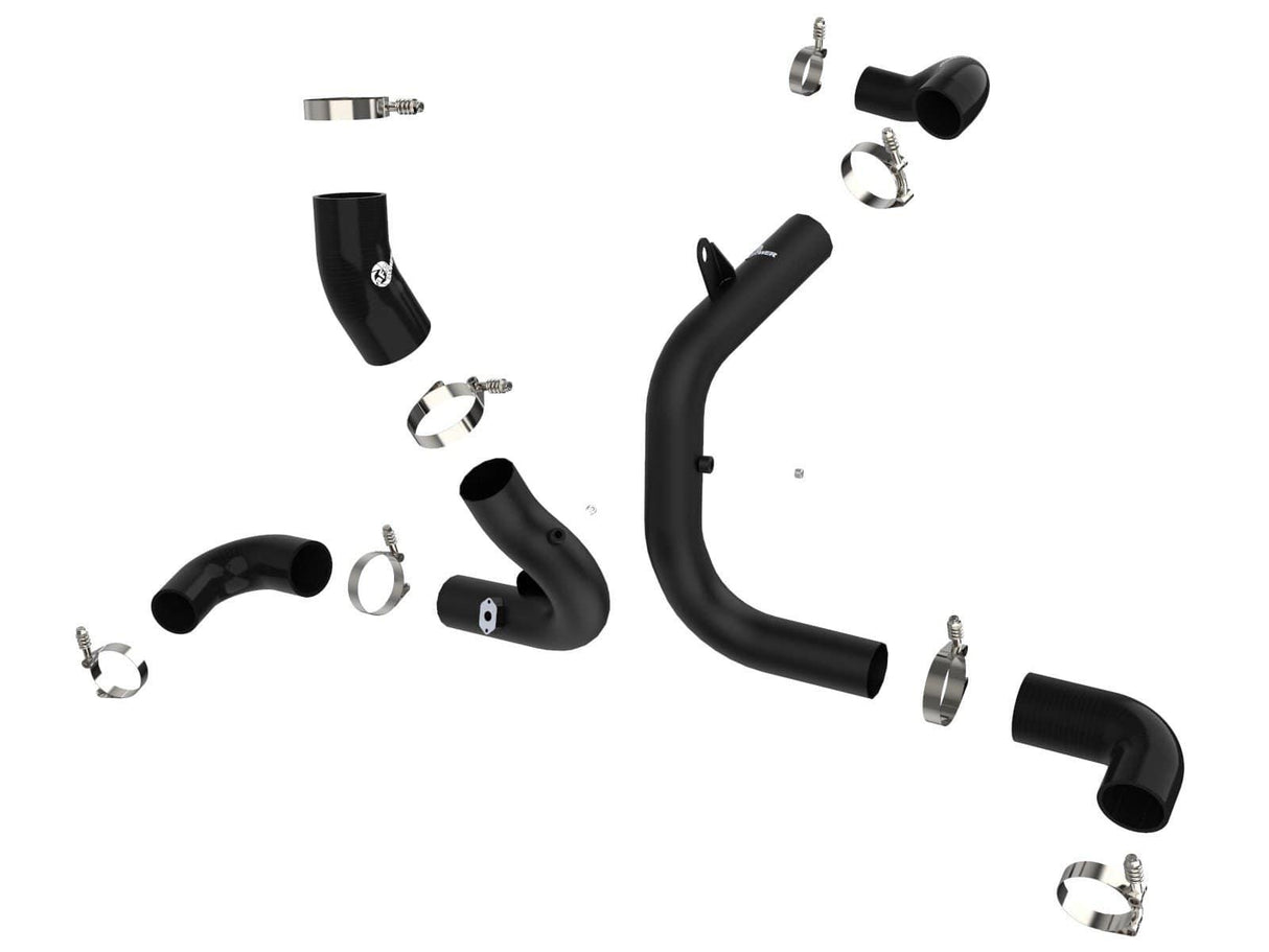 aFe BladeRunner Aluminum Hot & Cold Charge Pipe Kit Black - VW/Audi / Mk7 GTI / GLI / Golf R / A3 8V / S3 8V