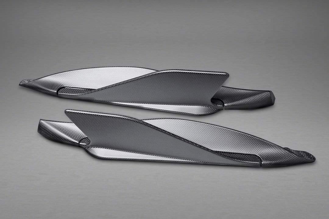 Ferrari 488 GTB & GTS Carbon Side Fins (with adapters)