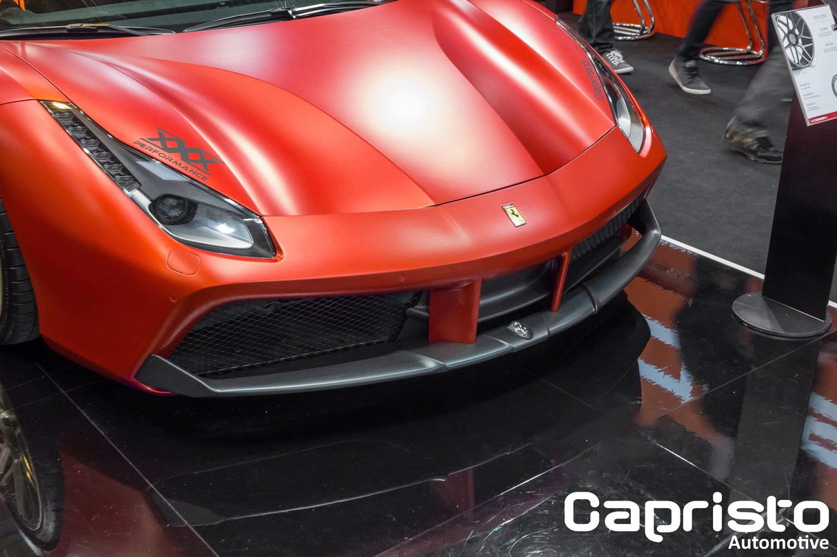 Ferrari 488 GTB & GTS Carbon Front Spoiler (Matte)