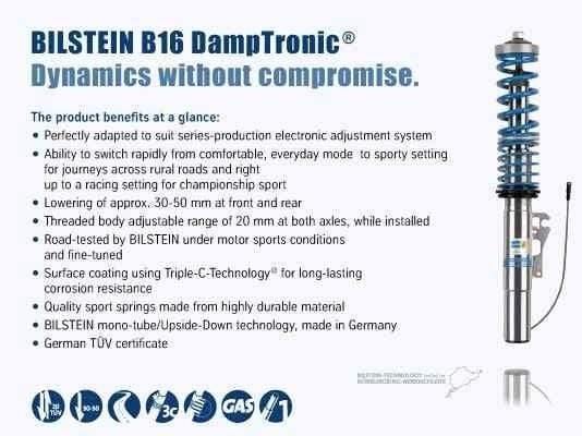 Bilstein B16 Damptronic Performance Suspension System - Position: Front And Rear