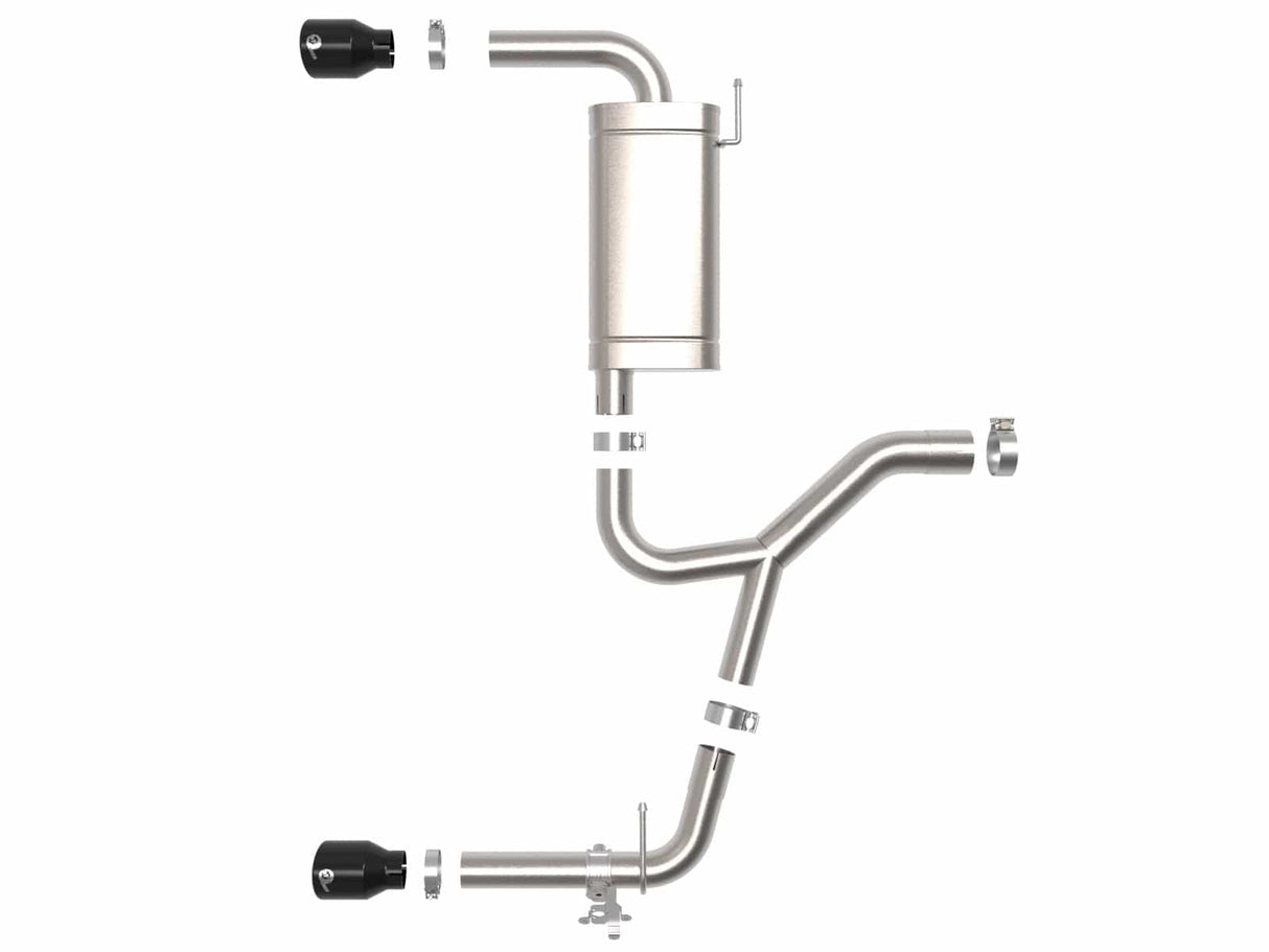 aFe Mach Force-Xp 3 IN to 2-1/2 IN 304 Stainless Steel Axle-Back Exhaust System - BMW B48 X1