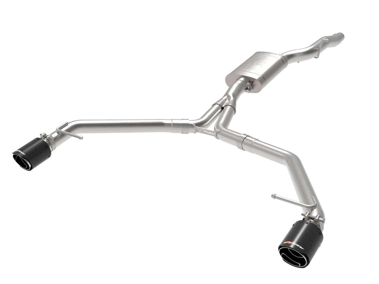 aFe MACH Force-Xp 3 IN to 2-1/2 IN 304 Stainless Steel Axle-Back Exhaust System - Audi B8 Allroad