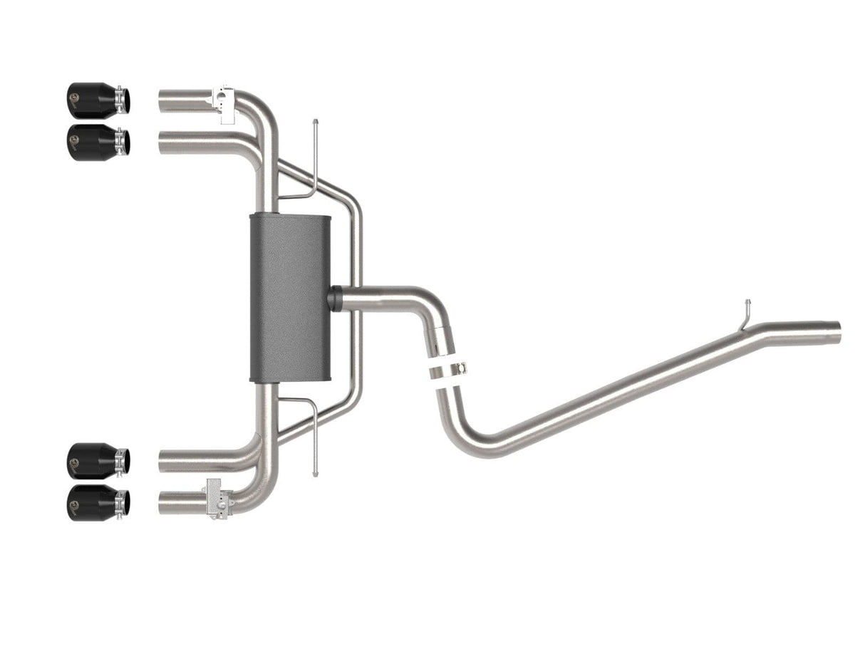 aFe MACH Force-Xp 3 IN to 2-1/2 IN 304 Stainless Steel Cat-Back Exhaust System - Audi 8V S3 Sedan