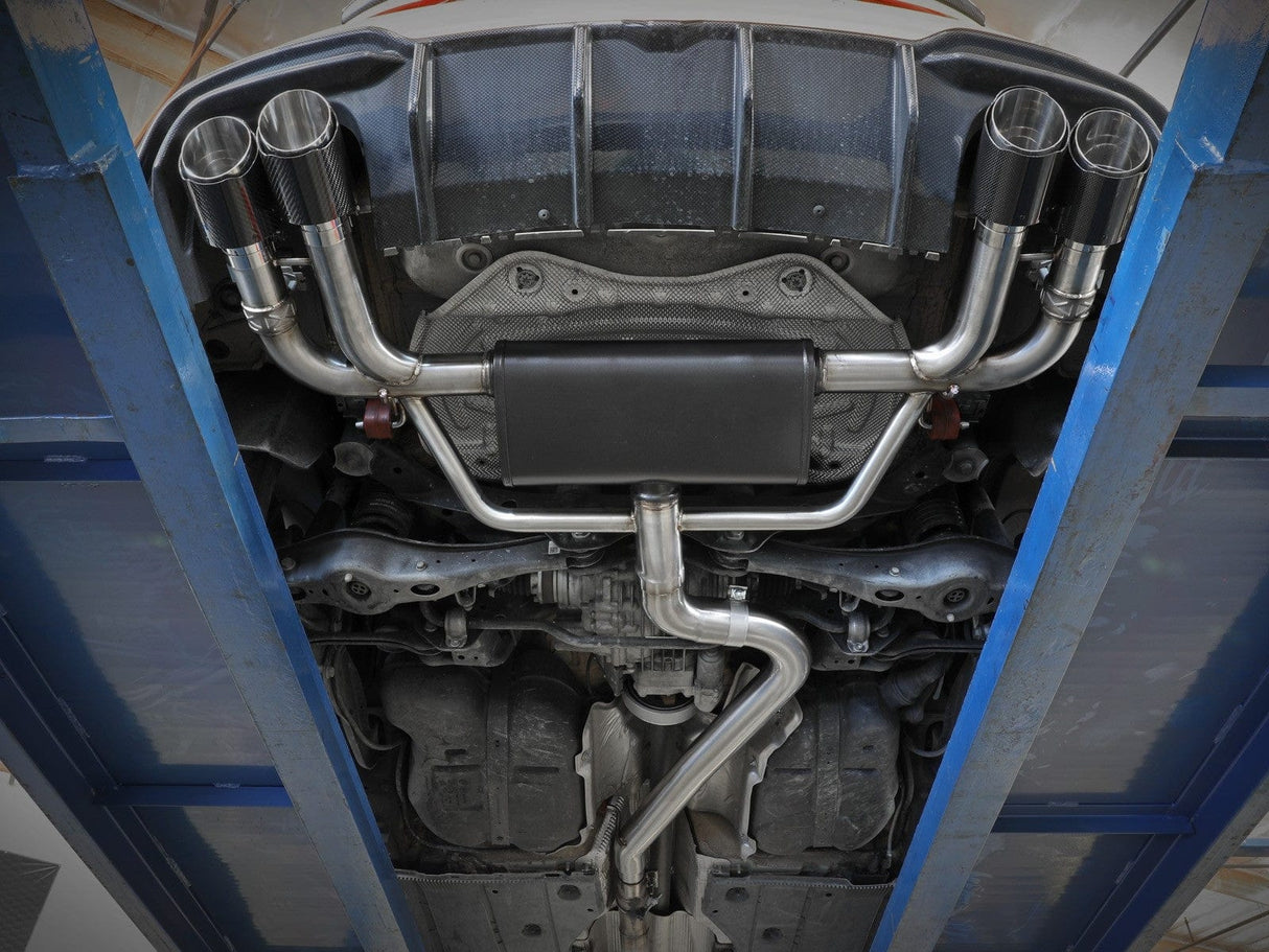 aFe MACH Force-Xp 3 IN to 2-1/2 IN 304 Stainless Steel Cat-Back Exhaust System - Audi 8V S3 Sedan