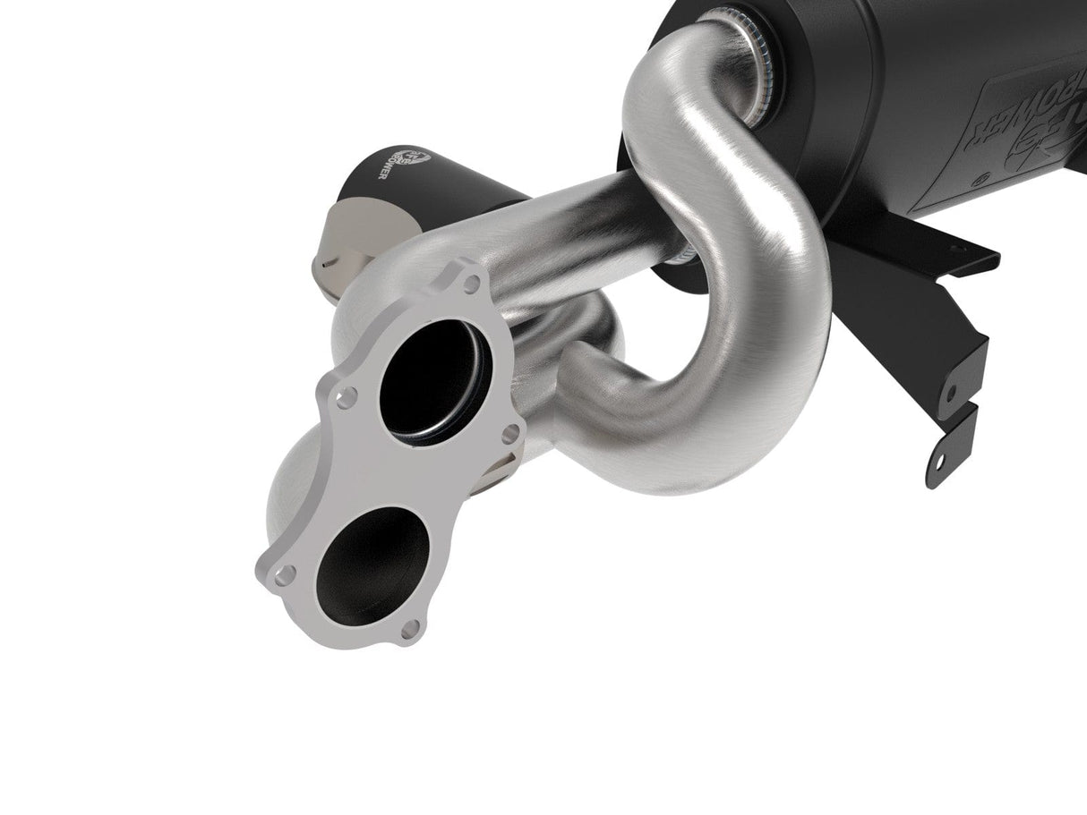aFe Mach Force-Xp 2-1/4 IN to 2-1/2 IN 304 Stainless Steel Cat-Back Exhaust System - Porsche Cayman 718 GT4