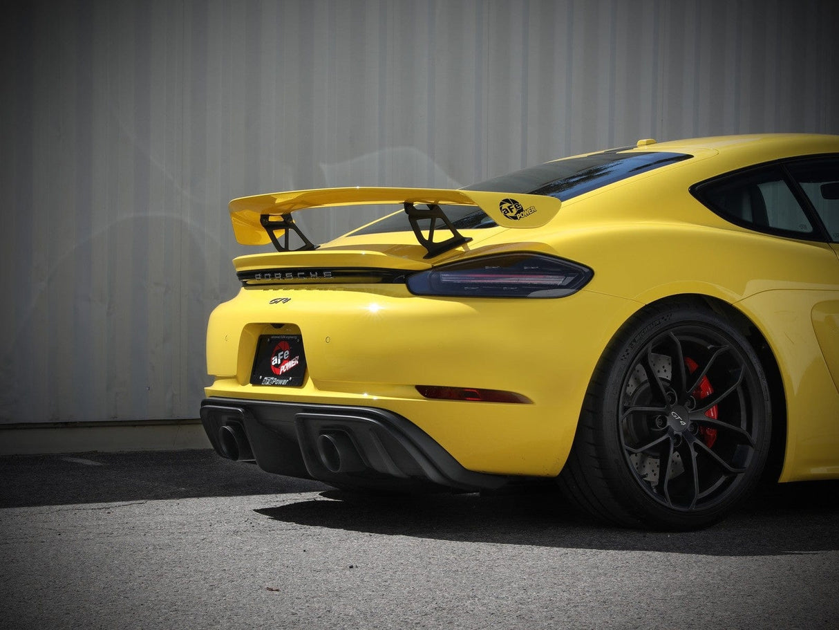 aFe Mach Force-Xp 2-1/4 IN to 2-1/2 IN 304 Stainless Steel Cat-Back Exhaust System - Porsche Cayman 718 GT4