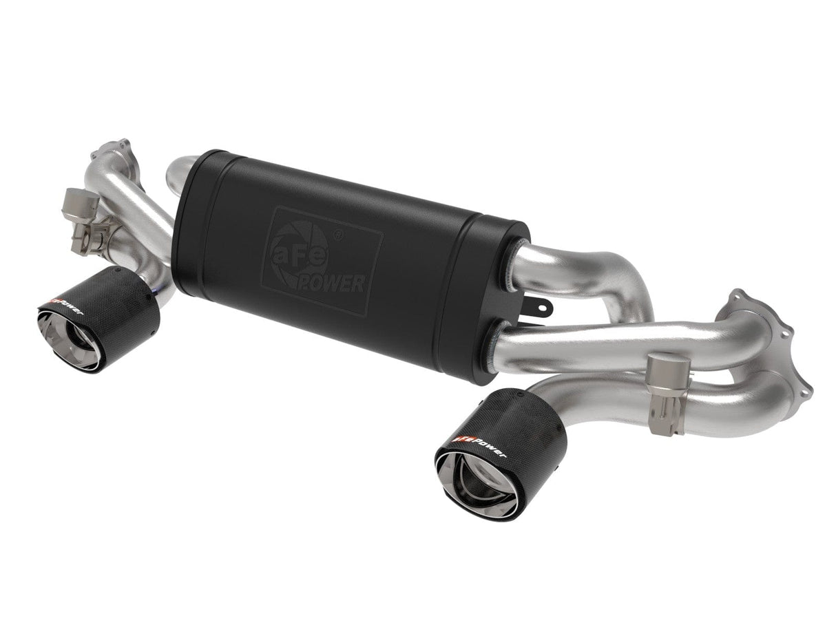 aFe Mach Force-Xp 2-1/4 IN to 2-1/2 IN 304 Stainless Steel Cat-Back Exhaust System - Porsche Cayman 718 GT4