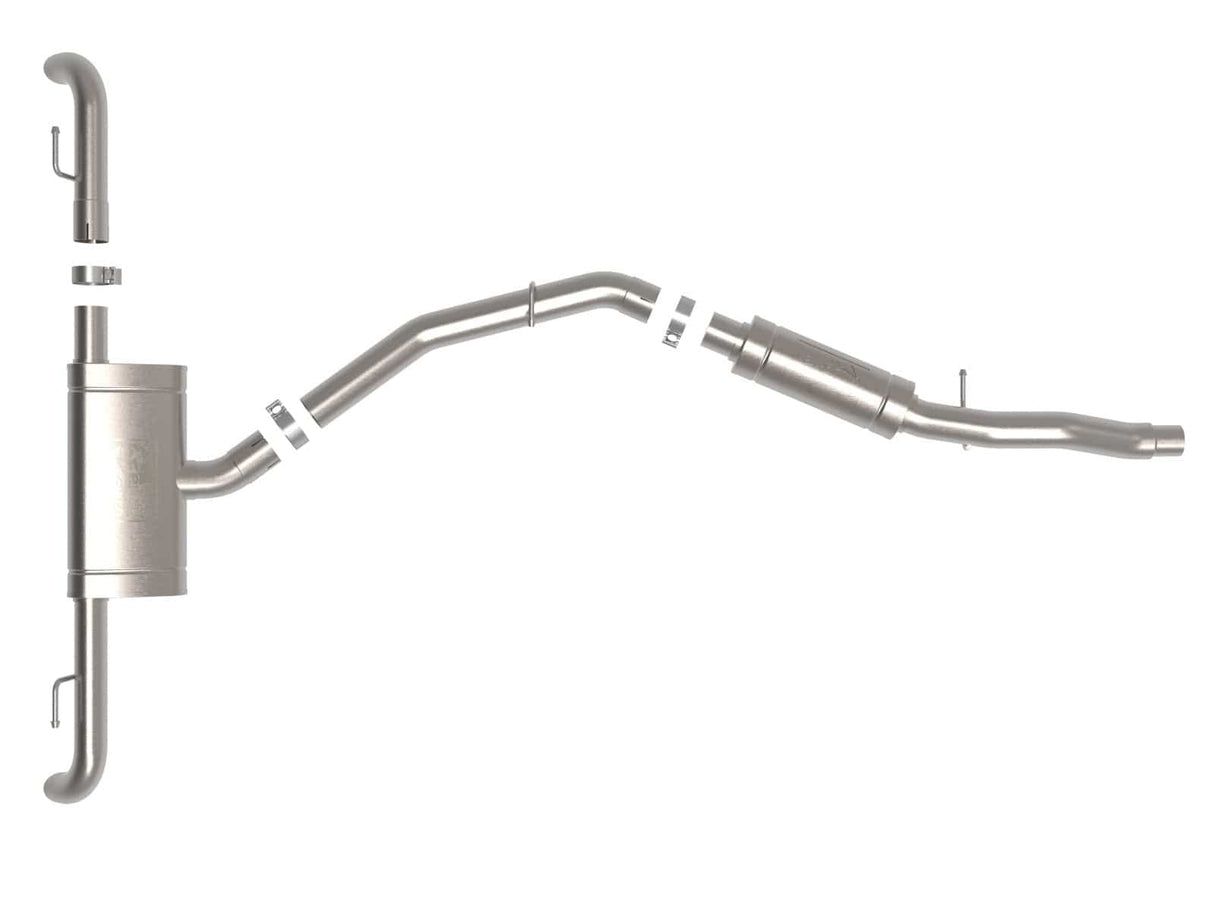 aFe Mach Force-XP 3 IN to 2-1/2 IN 304 Stainless Steel Cat-Back Exhaust System - Audi 2.0T / B9 / Q5