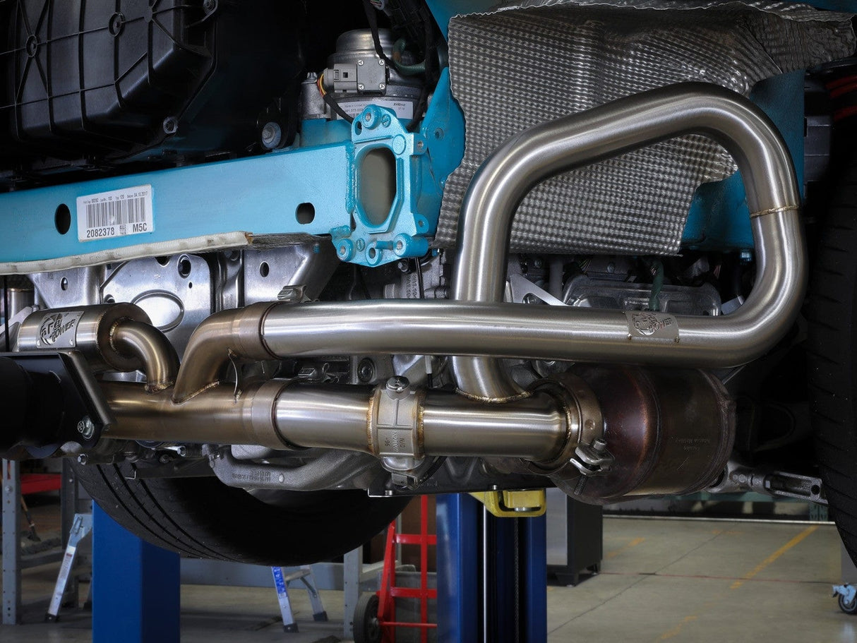 aFe Mach Force-XP 304 Stainless Steel Primary Muffler Delete Pipe - Porsche 991.1 / 991.2 / 911 GT3