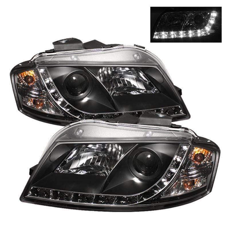 Spyder Audi A3 06-08 Projector Headlights - Black