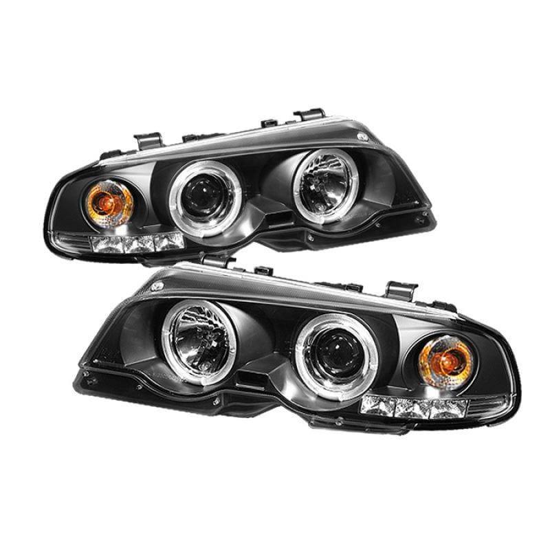 Spyder BMW E46 3-Series 00-03 2DR / M3 01-06 2DR 1PC Projector Headlights - LED - Black
