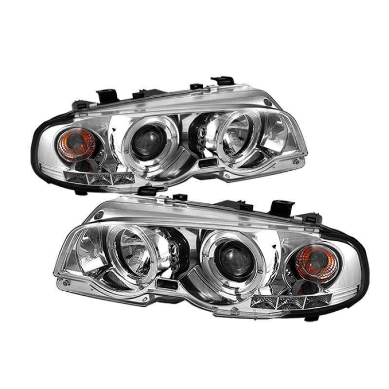 Spyder BMW E46 3-Series 00-03 2DR / M3 01-06 2DR 1PC Projector Headlights - LED - Chrome