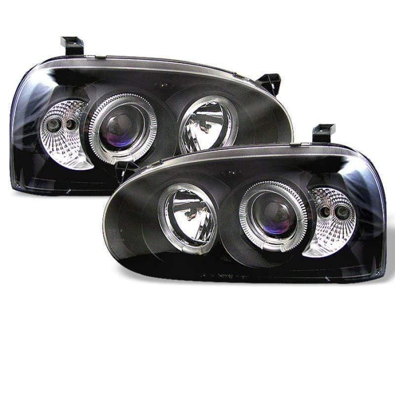 Spyder Volkswagen Golf III 93-98 Projector Headlights - Black (NLA)