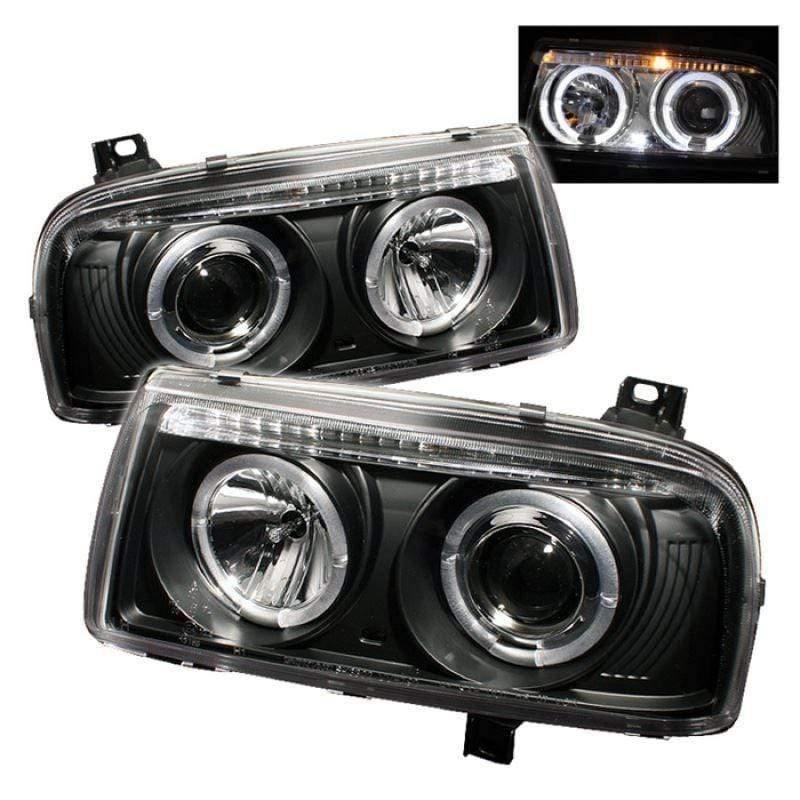 Spyder Volkswagen Jetta III 93-98 Projector Headlights - Black