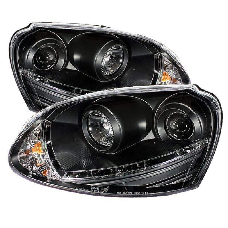 Spyder Volkswagen GTI 06-09 / Jetta 06-09 / Rabbit 06-09 Projector Headlights - Black