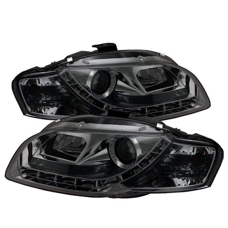 Spyder Audi A4 06-08 Projector Headlights - Smoke
