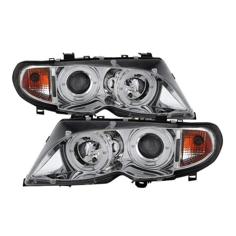 Spyder BMW E46 3-Series 02-05 4DR Projector Headlights 1PC - Chrome