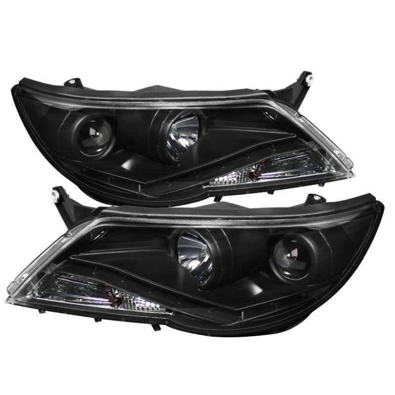Spyder Volkswagen Tiguan 09-11 Projector Headlights - Black