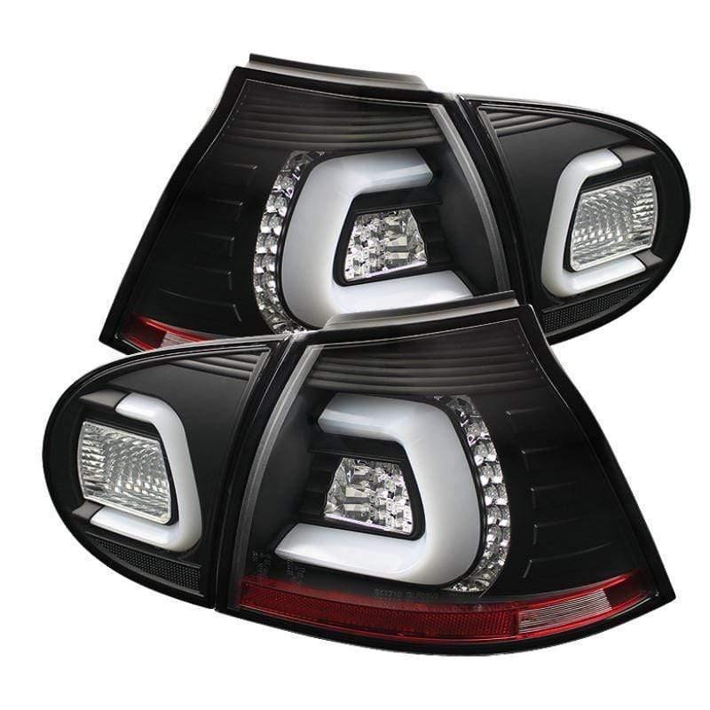 Spyder Volkswagen Golf V 06-09 LED Tail Lights - Black