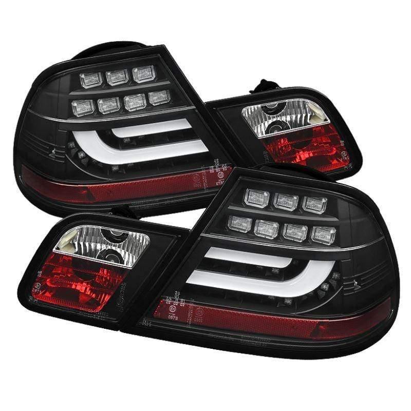 Spyder BMW E46 00-03 2Dr Coupe Light Bar LED Tail Lights - Black