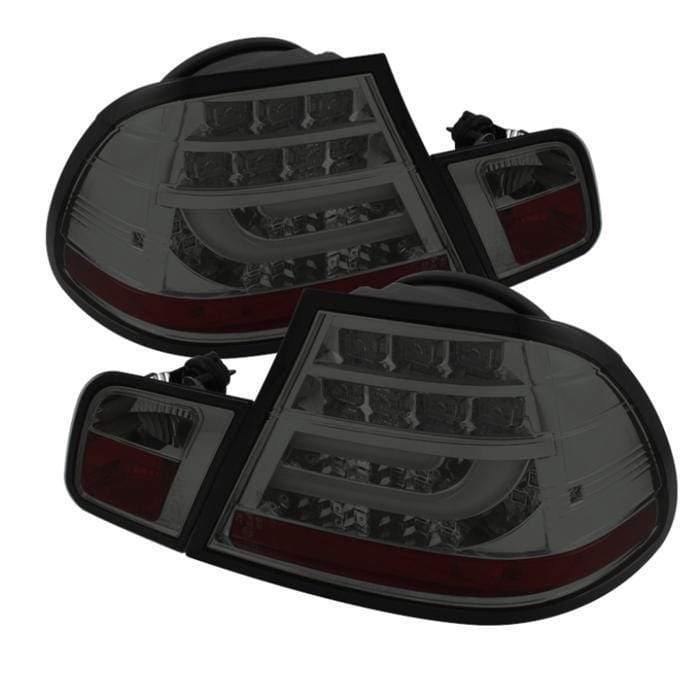 Spyder BMW E46 3-Series 04-06 2Dr Light Bar Style LED Tail Lights - Smoke
