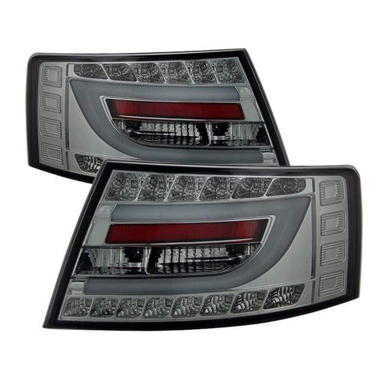 Spyder Audi A6 05-08 4Dr Sedan Only Version 2 Light Bar LED Tail Lights - Smoke