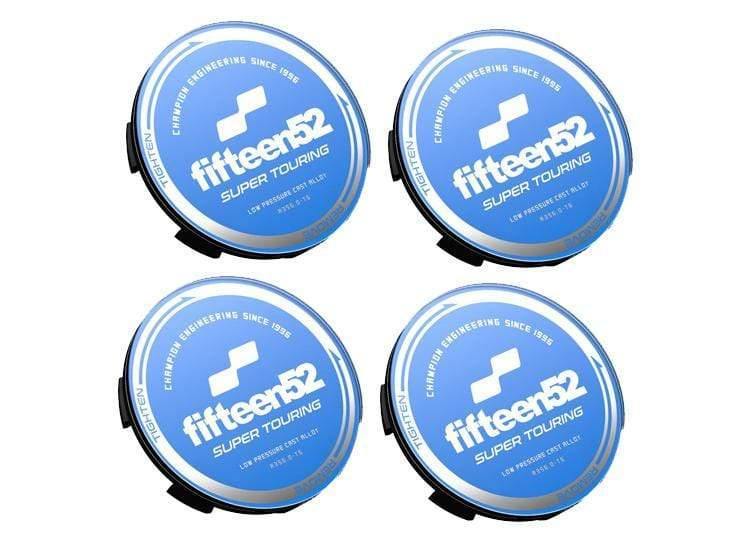 fifteen52 Super Touring Center Cap Set - Blue/Chrome