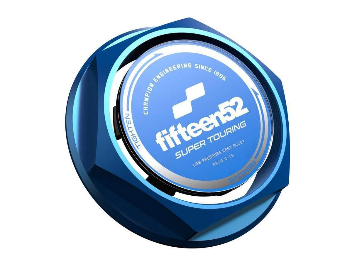 fifteen52 Super Touring Center Cap Set - Blue/Chrome