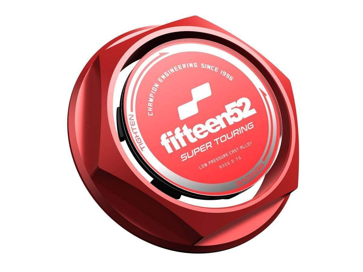 fifteen52 Super Touring Center Cap Set - Red/Chrome