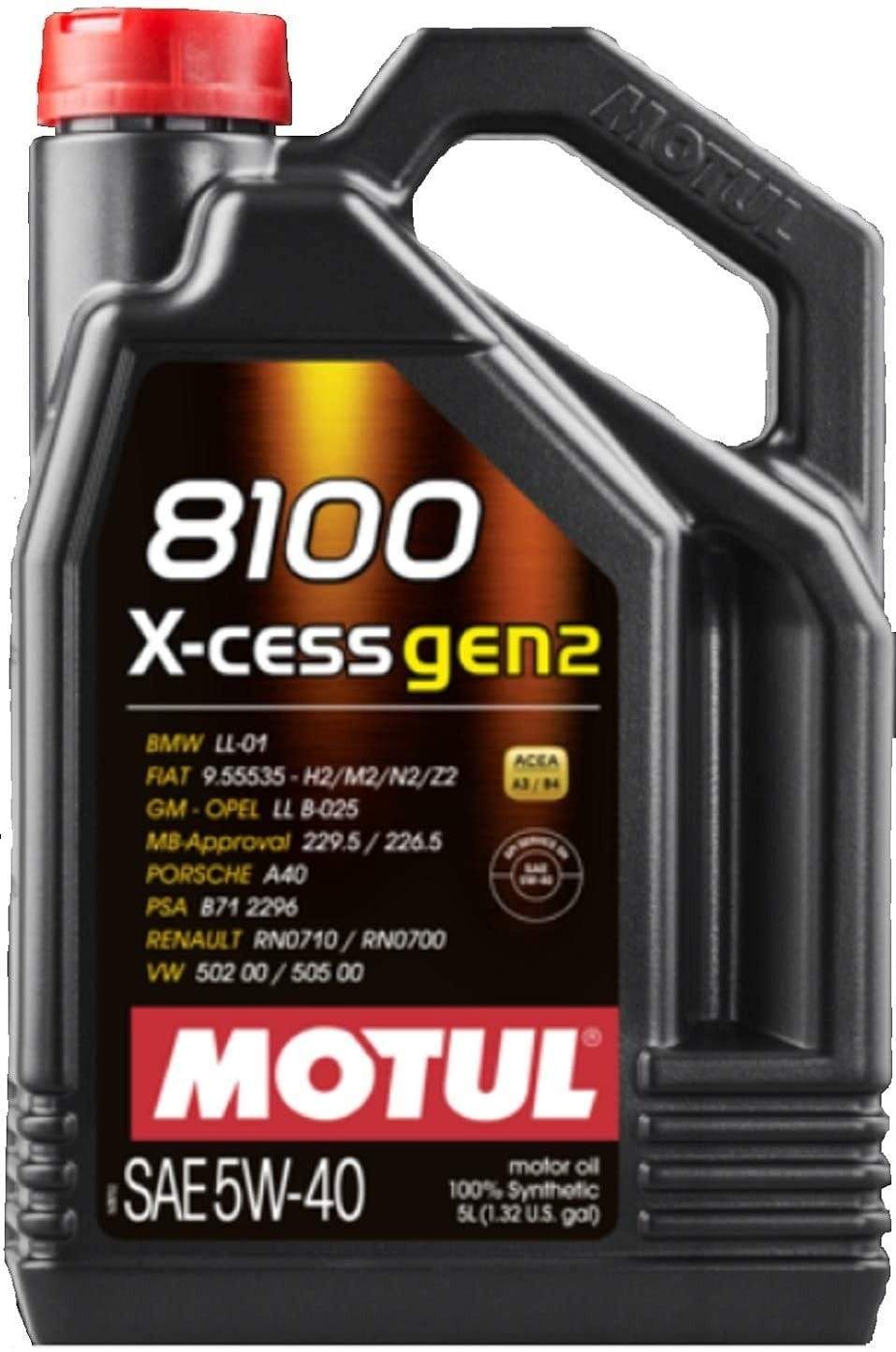 Motul 8100 X-CESS GEN2 5W-40 5L
