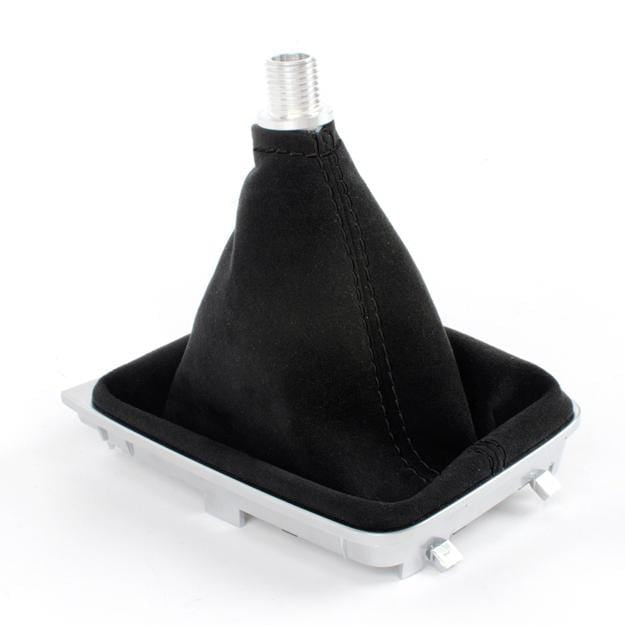 BFI VW MK5 / MK6 Manual Shift Boot - Black Leather - Green Stitch