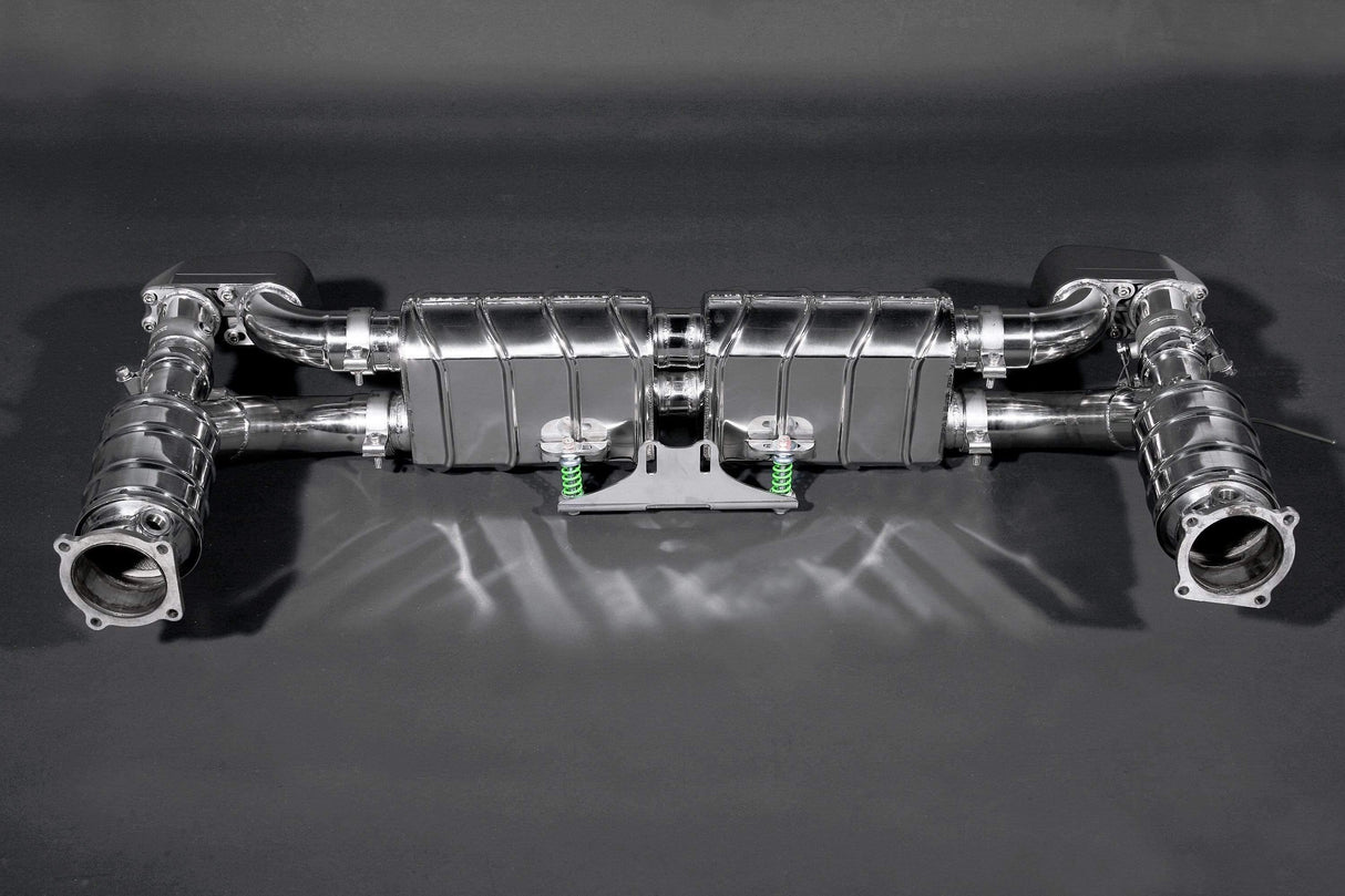 Porsche 997 Turbo/Turbo S/GT2/GT2 - RS Complete Valved Exhaust & 200 Cell Sport Cats (with CES-3 Remote) with Ceramic Coated End Pipes