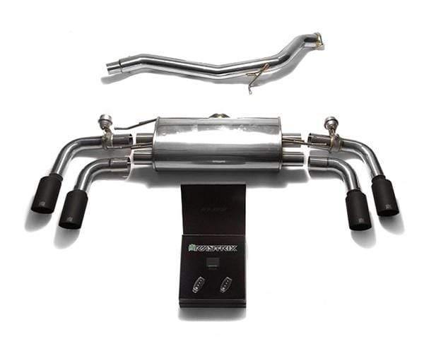 ARMYTRIX Stainless Steel Valvetronic Catback Exhaust System Quad Carbon Tips Audi TT | TTS Quattro MK2 8J 4WD 07-14