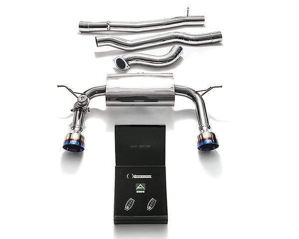 ARMYTRIX Stainless Steel Valvetronic Catback Exhaust System Dual Blue Coated Tips Audi TTS Quattro MK3 8S 2.0 TFSI 15+