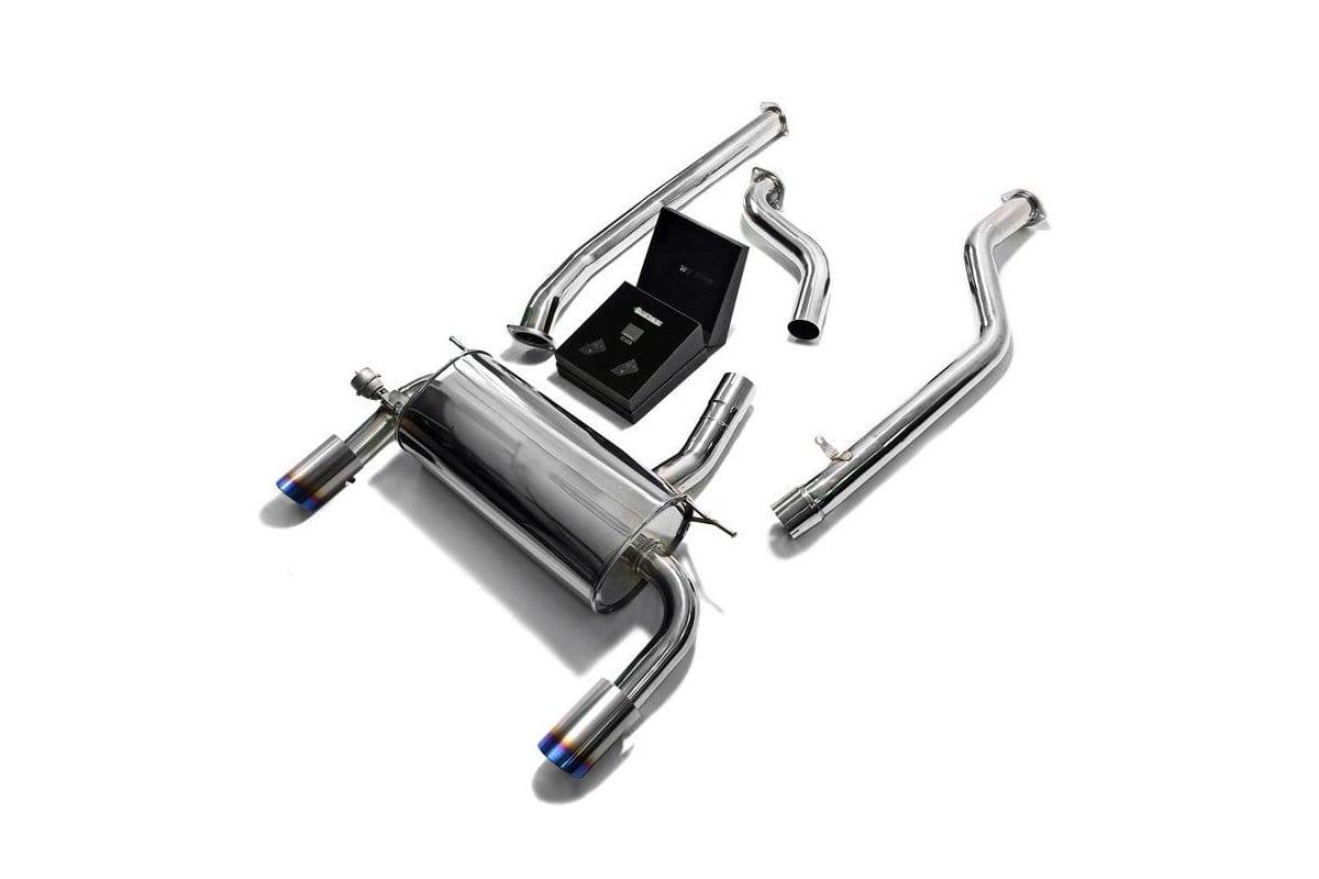 ARMYTRIX Stainless Steel Valvetronic Catback Exhaust System Dual Blue Coated Tips BMW F34 320GT| 330GT 2.0 Turbo F34 17+