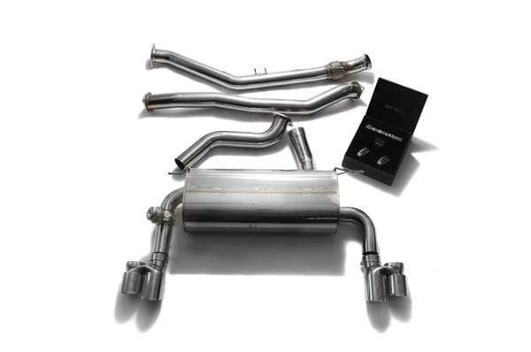 ARMYTRIX Stainless Steel Valvetronic Catback Exhaust Quad Chrome Silver Tips BMW 435i Gran Coupe F36 14-15