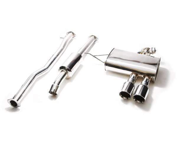 ARMYTRIX Stainless Steel Valvetronic Catback Exhaust System Dual Blue Coated Tips Mini Cooper S F56 14-18
