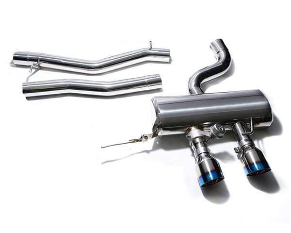 ARMYTRIX Stainless Steel Valvetronic Catback Exhaust System Dual Blue Coated Tips Volkswagen Golf R20 MK6 10-14
