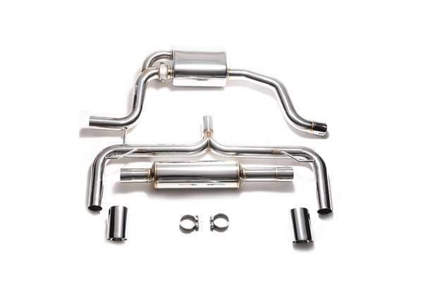 ARMYTRIX Stainless Steel Valvetronic Catback Exhaust System Dual Matte Black Tips Volkswagen Golf | GTI MK7 14-17