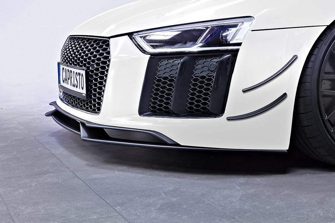 Audi R8 V10 PLUS (2015 ) - Carbon Front Fins & Carbon Front Spoiler