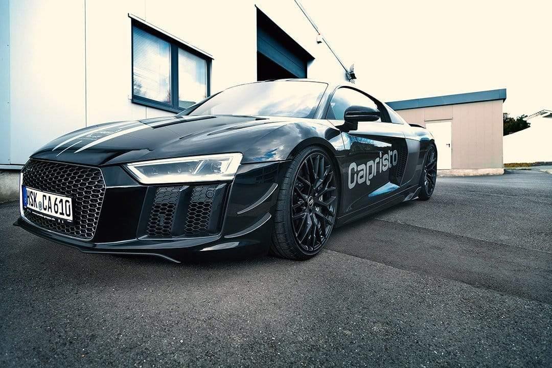 Audi R8 V10 PLUS (2015 ) - Carbon Front Fins & Carbon Front Spoiler