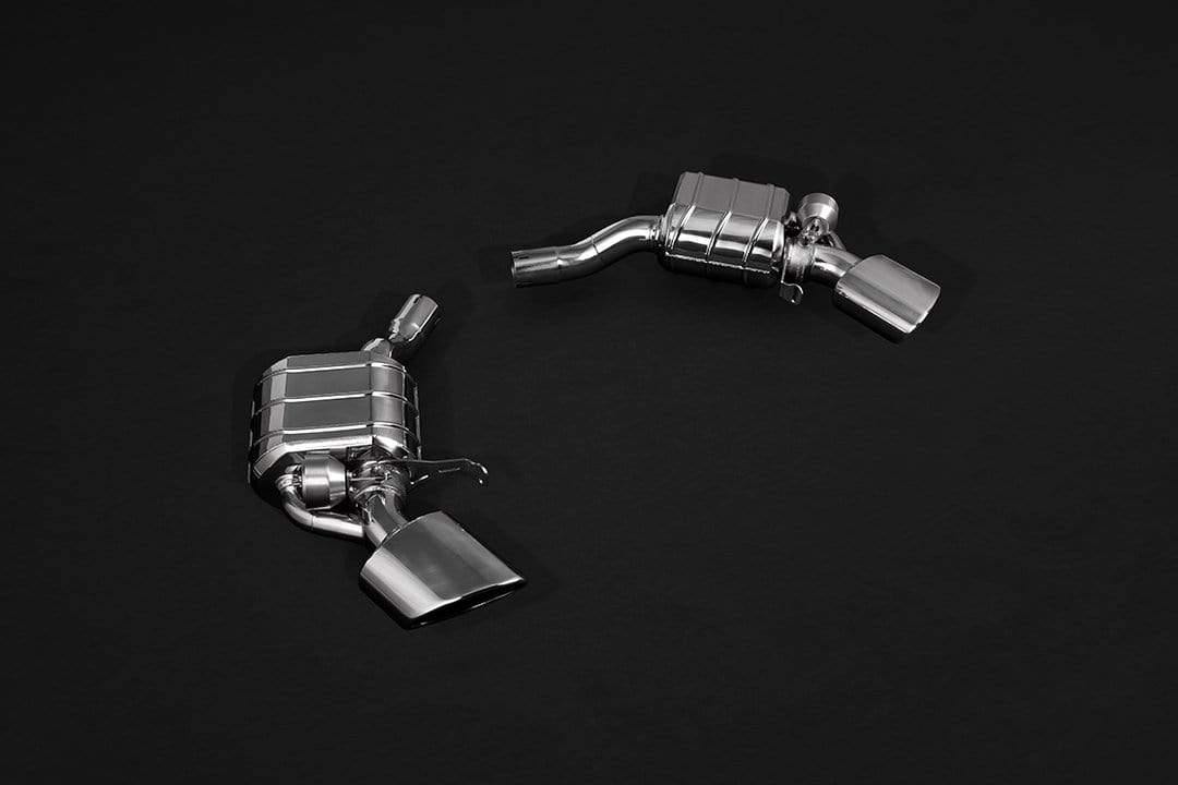 Audi RS4 (B9) & RS5 Sportback Valved Exhaust System, Mid Pipes, Oval RS Tips (w. CES-3)