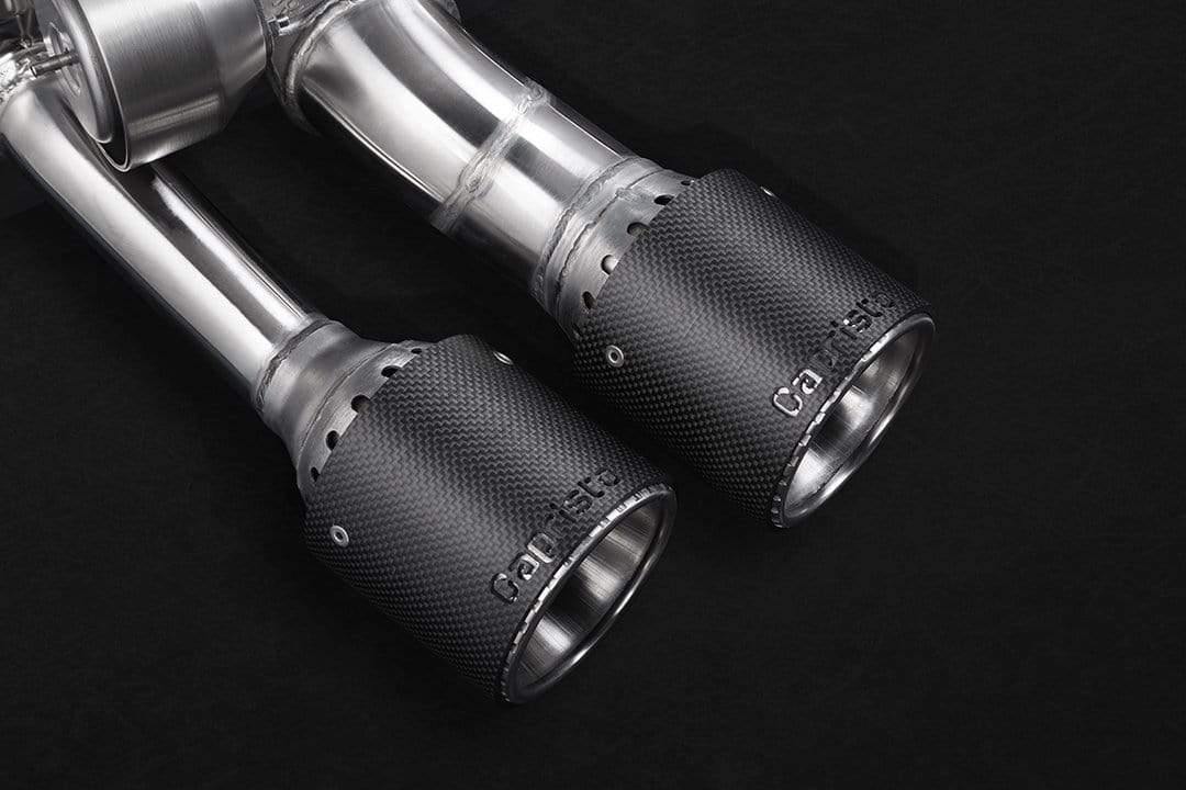 Audi S4/S5 (B9) Valved Exhaust System, Mid-Pipes, Carbon Tips, incl CES-3