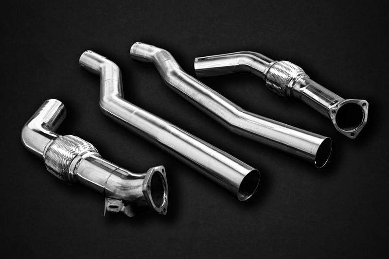 Capristo Valved Exhaust with RS-Style Oval Tips (E2P) | Audi RS6/RS7 C8
