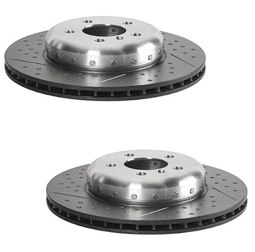 Brake Rotor Front Dimpled & Slotted (340x30) - BMW F2x 228i / F3x 328i 428i & more