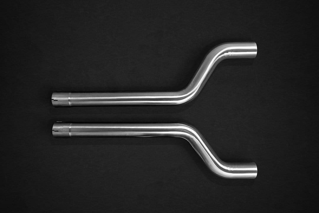 BMW M5 (F90) Valved Exhaust System, Mid-Pipes, & CES-3 Remote Kit with Carbon Fiber Tips