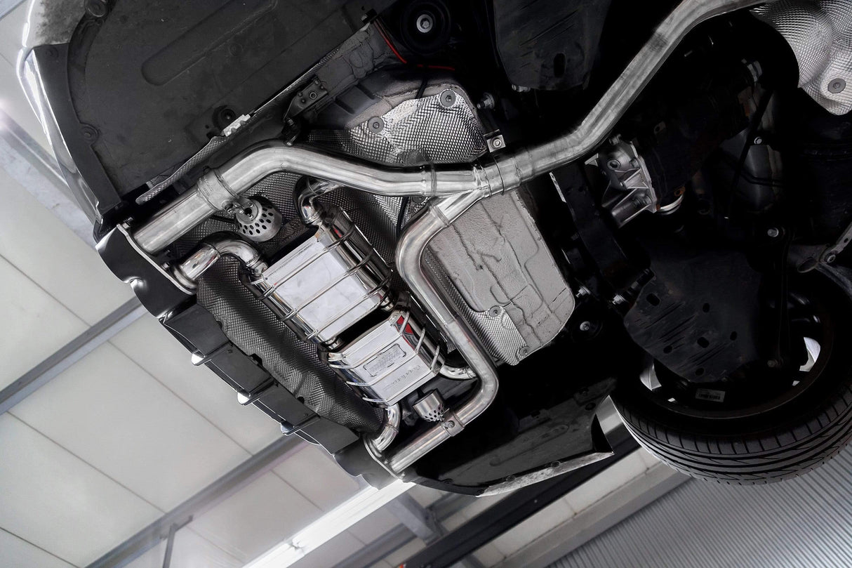 BMW 428i Valved Exhaust System with Mid-Silencer, Skirt, and CES-3 Controller