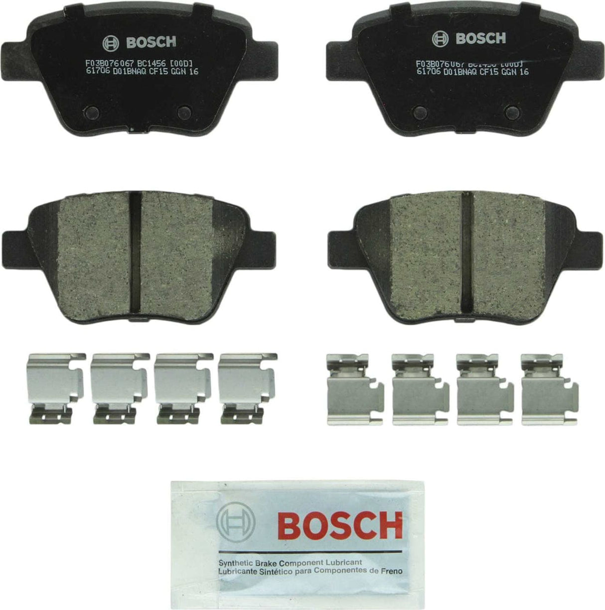 QuietCast Ceramic Pads (Rear) - VW/Audi / 8P / Mk6 / Mk5 / B7 / A3 / Beetle / EOS / Golf / GTI / Jetta / GLI / Passat