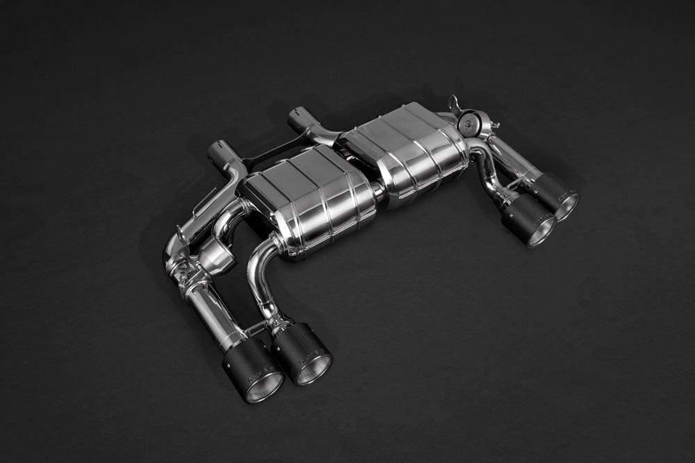 BMW M2 Capristo Exhaust System (F87)- ECE Valved Exhaust w/ Mid-Silencer Spare Pipes & Carbon Tips