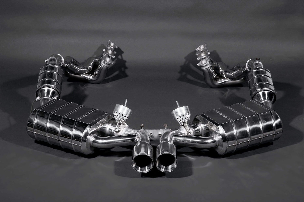 Porsche 987 Boxster/Cayman (09-12) Racing Valved Exhaust System, Performance Headers, 200 Cell Sports Cats (with Remote)